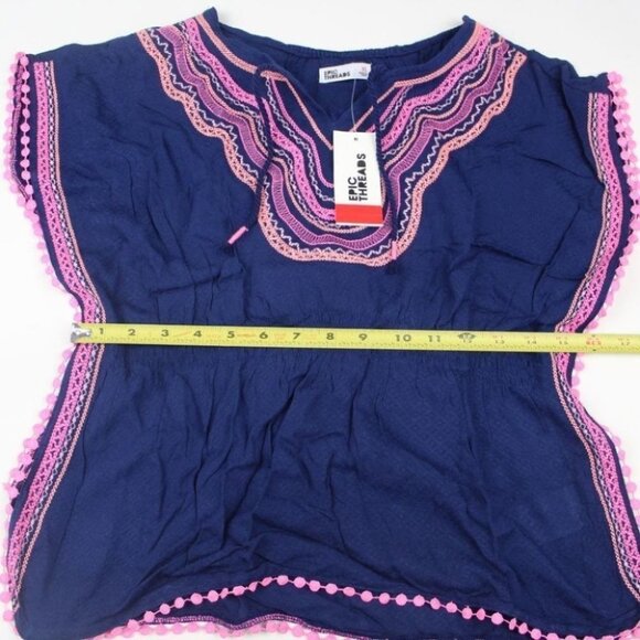 Epic Threads Embroider Caftan Top GL XL - Picture 9 of 9